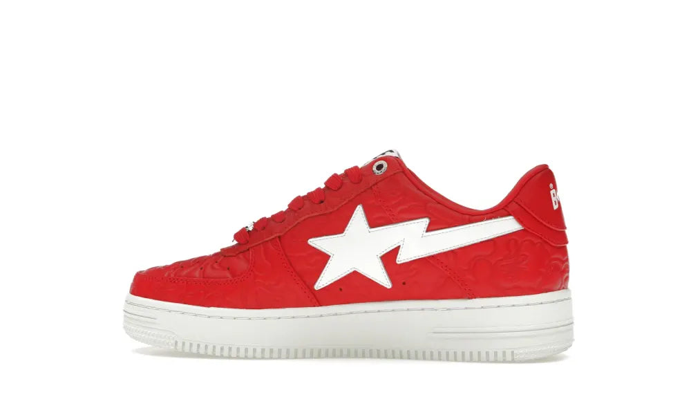 A Bathing Ape Bape Sta Low #3 Line Camo Red