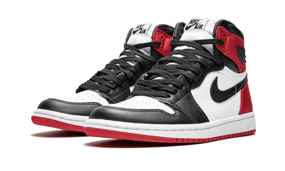 Jordan 1 Retro magas, szatén fekete lábujj (W)