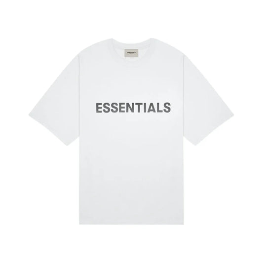 Fear of God Essentials 3D Silicon Applique Boxy T-Shirt White