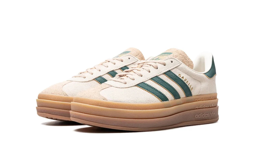 Adidas Gazelle Bold Magic Beige Collegiate Green (W)