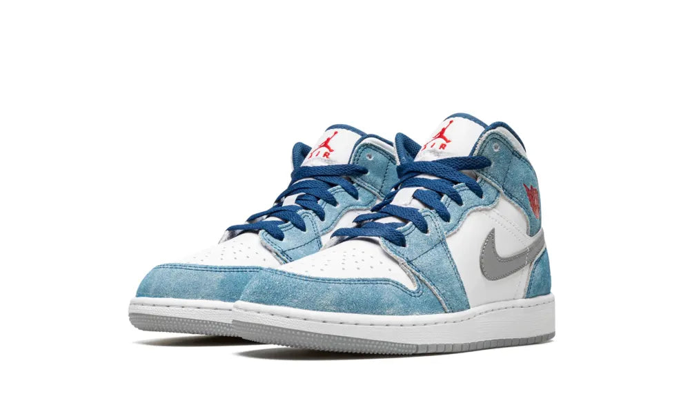 Jordan 1 Mid SE French Blue Light Steel (GS)