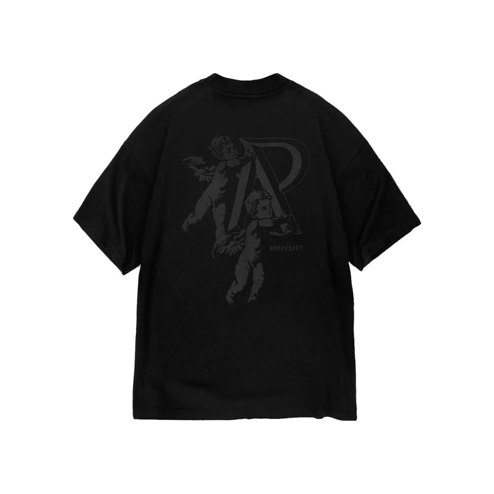 Represent Cherub Initial T-Shirt Shirt Black