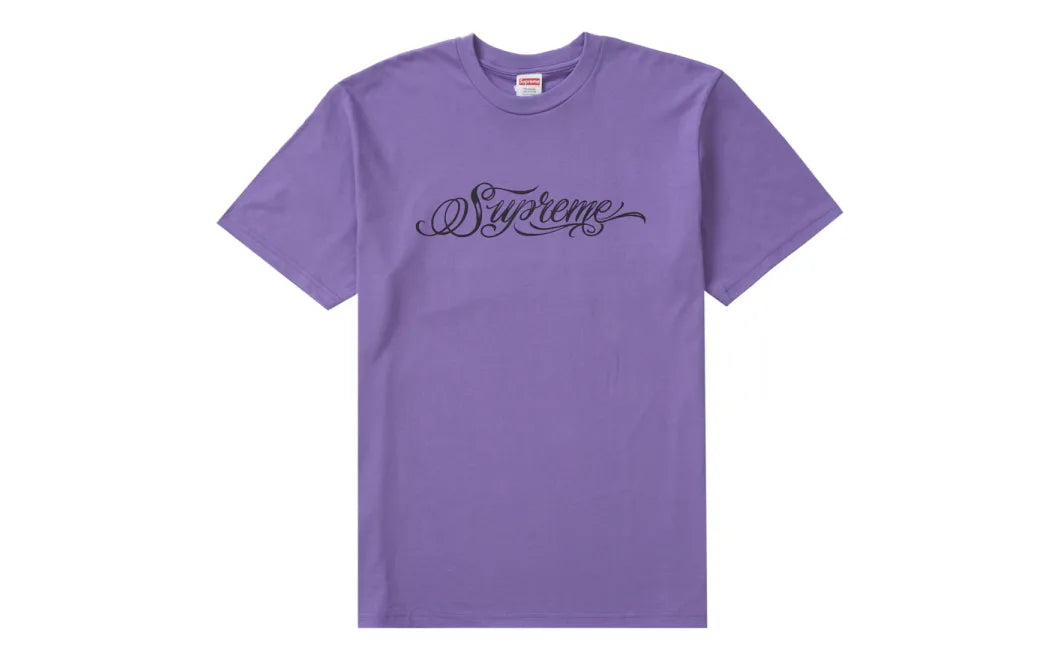 Supreme Script Tee Purple