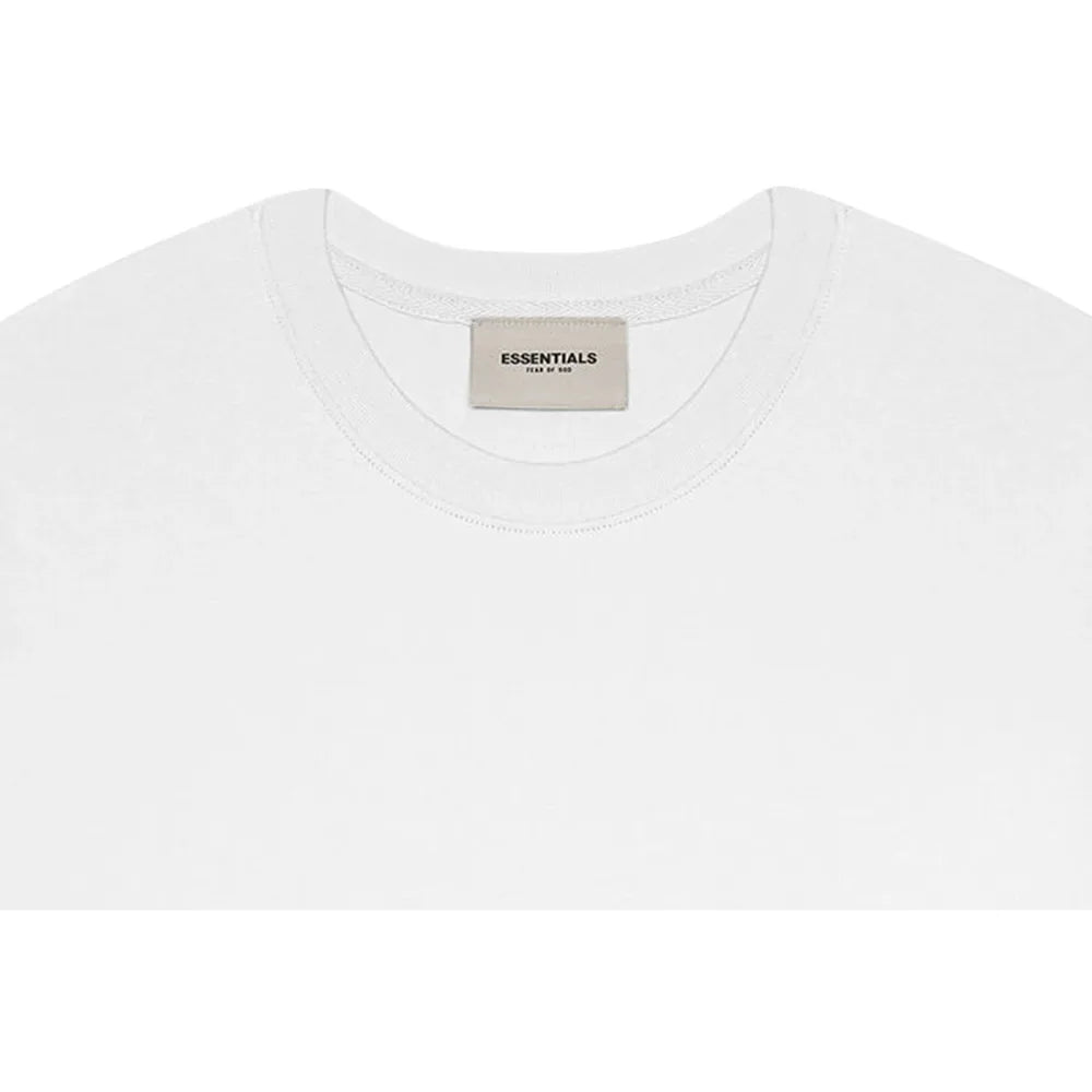 Fear of God Essentials 3D Silicon Applique Boxy T-Shirt White