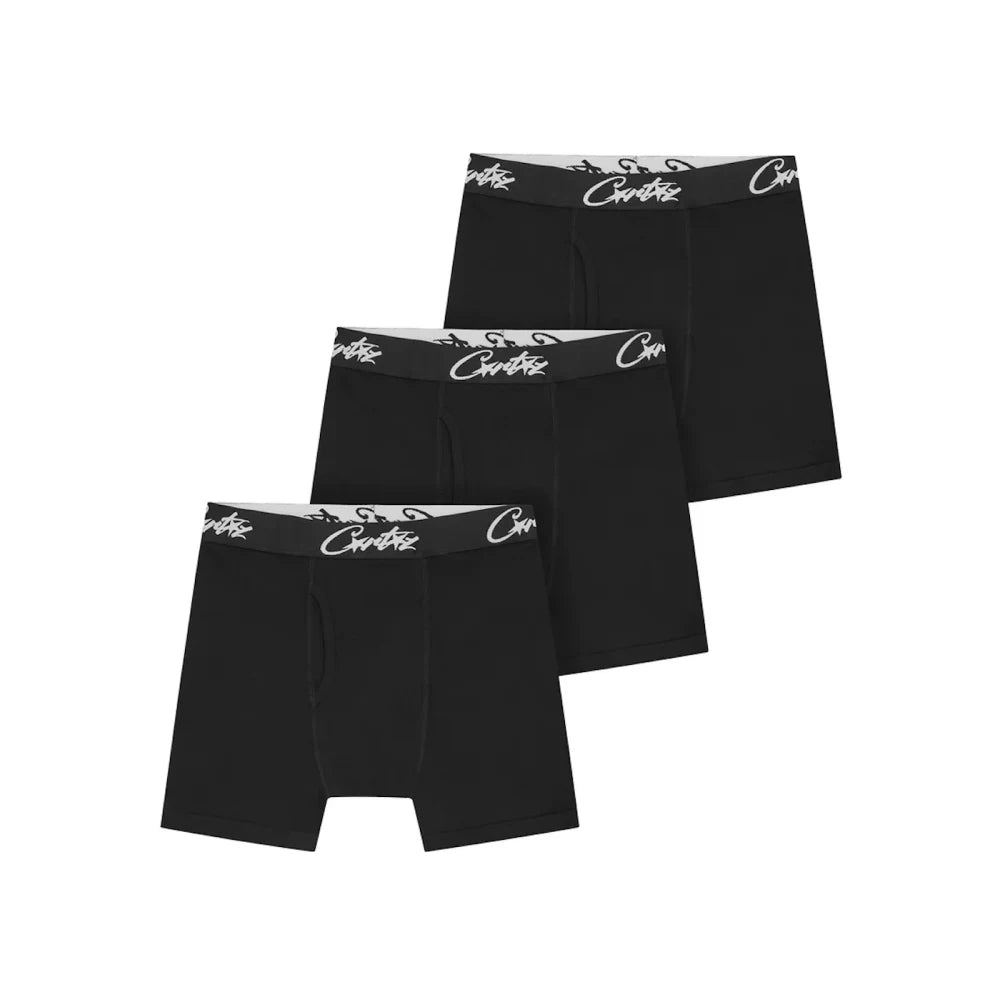 Corteiz Allstarz Boxers (3 Pack) Black