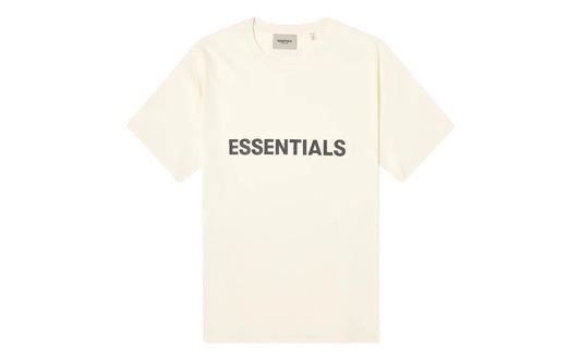 Fear of God Essentials Boxy T-Shirt Applique Logo Butter Cream