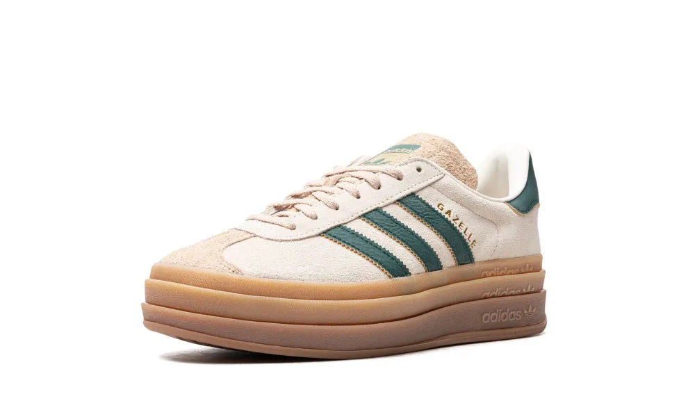 Adidas Gazelle Bold Magic Beige Collegiate Green (W)