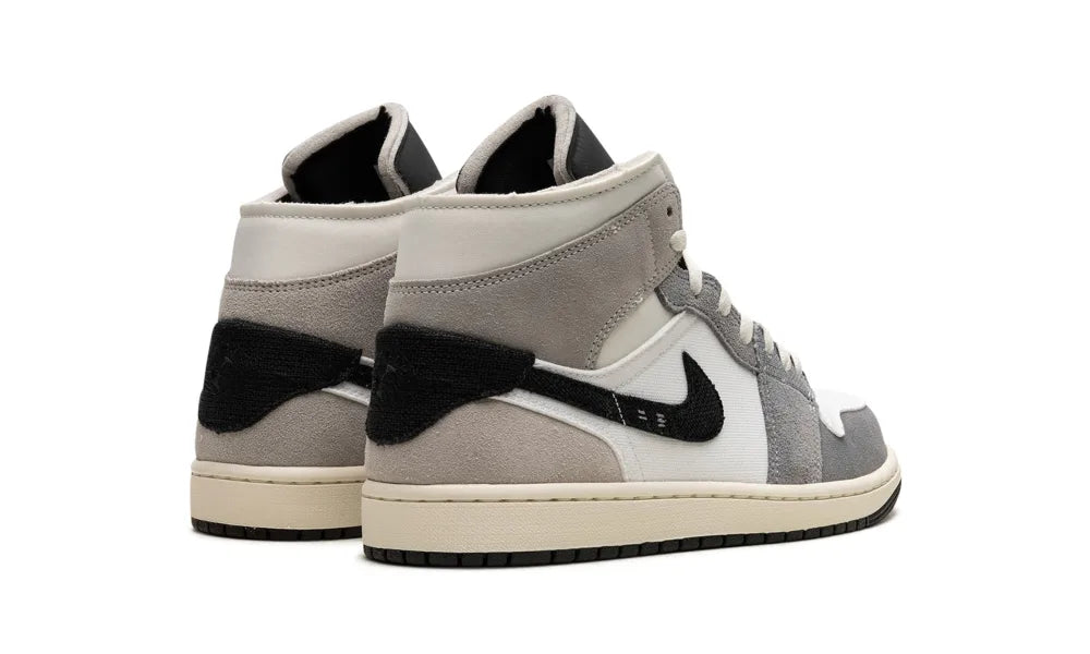 Jordan 1 Mid SE Craft White Cement Grey Black