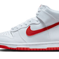 Nike Dunk High White Picante Red