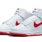 Nike Dunk High White Picante Red