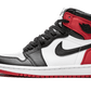 Jordan 1 Retro magas, szatén fekete lábujj (W)