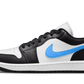 Jordan 1 Low Black University Blue White (W)