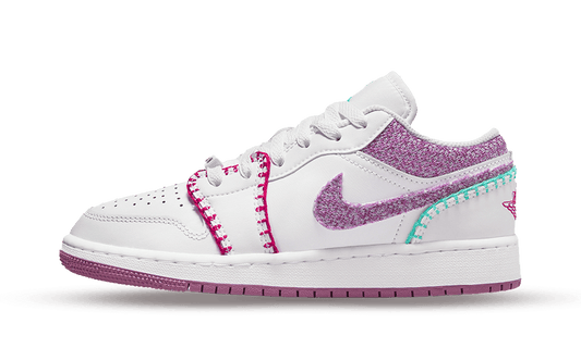 Jordan 1 Low White Light Bordeaux (GS)