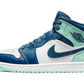 Jordan 1 Mid Mystic Navy mentahab