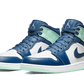 Jordan 1 Mid Mystic Navy mentahab