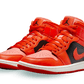 Jordan 1 Mid SE Rush Orange Crimson Bliss (W)