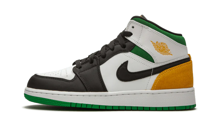 Jordan 1 Mid SE White Laser Orange Lucky Green (GS)