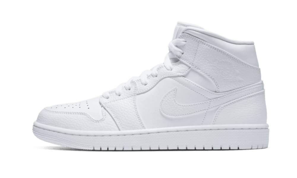 Jordan 1 Mid Triple White 2.0