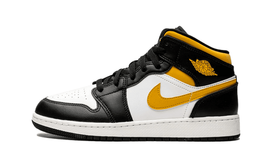 Jordan 1 Mid White Pollen Black (GS)