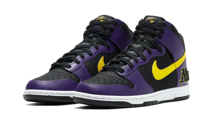 Nike Dunk High EMB Lakers