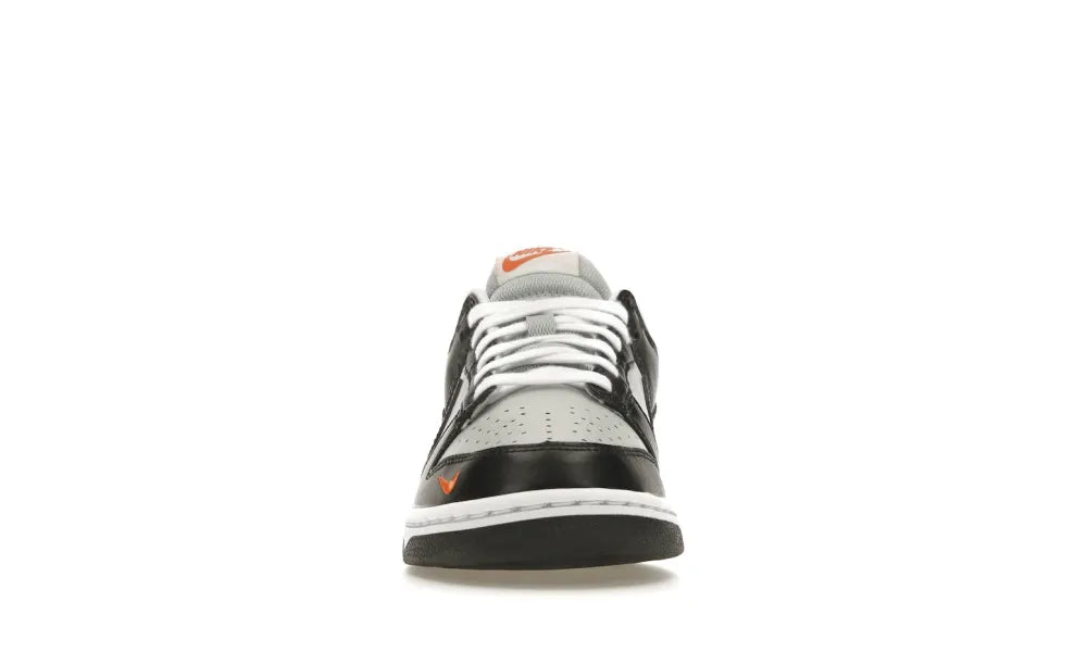 Nike Dunk Low Black Total Orange Mini Swoosh