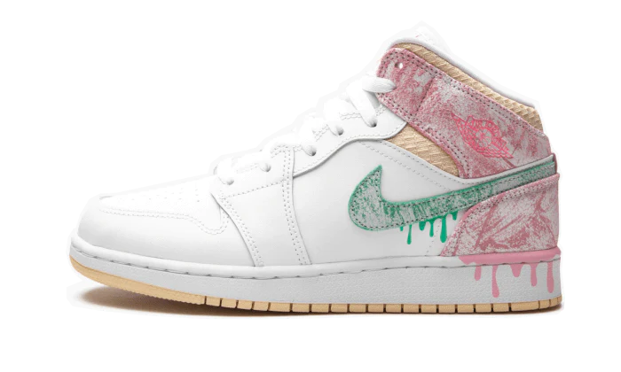 Jordan 1 Mid Paint Drip (GS)