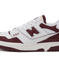 New Balance 550 White Burgundy